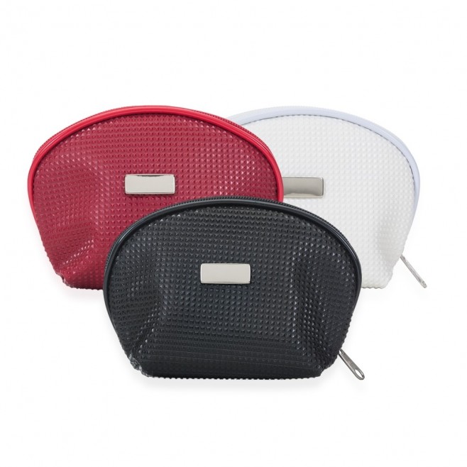 Necessaire de Couro Sintético Texturizado Para Brindes Necessaire de Couro Sintético Texturizado Para Brindes
