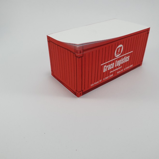 Bloco Formato Container Padrão Personalizado