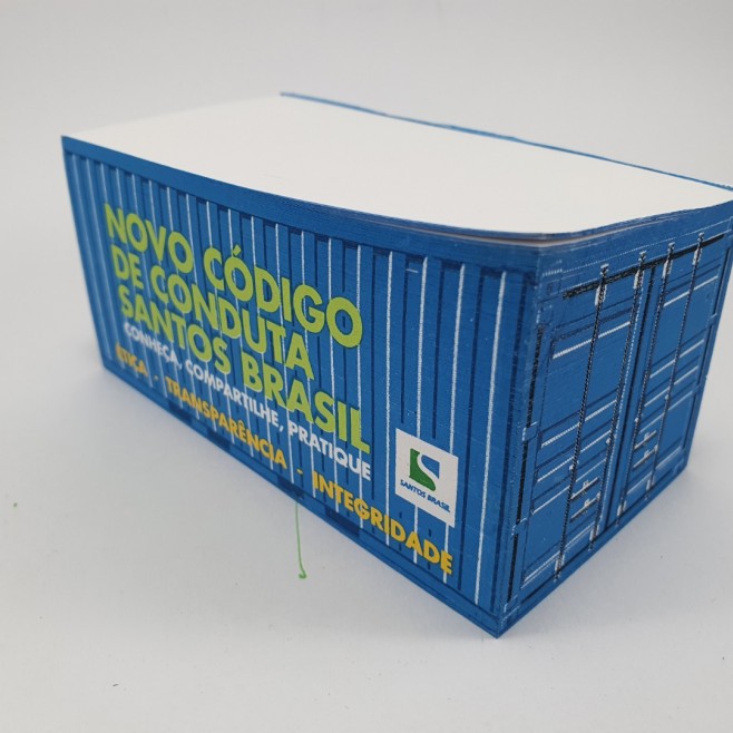 Bloco Formato Container Padrão Personalizado