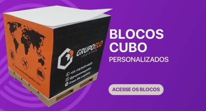 Blocos de Anotações tipo Cubo Personalizados