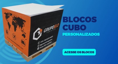 Blocos de Anotações tipo Cubo Personalizados