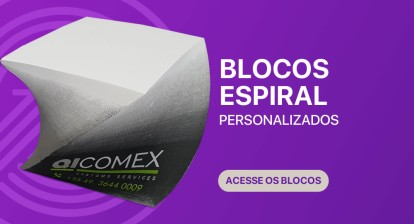 Blocos de Anotações tipo Espiral Personalizados