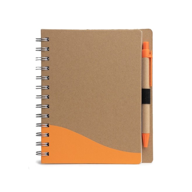 Caderno Ecológico com Caneta com Logotipo