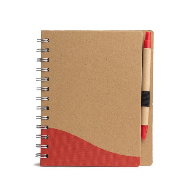 Caderno Ecológico com Caneta com Logotipo