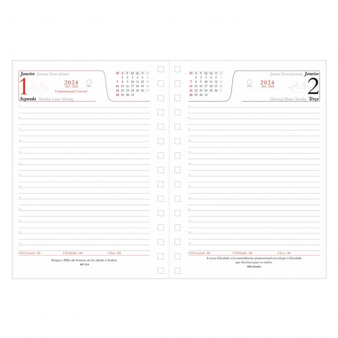 Agenda diária 2024 Personalizada para Brindes Agenda diária 2024 Personalizada para Brindes