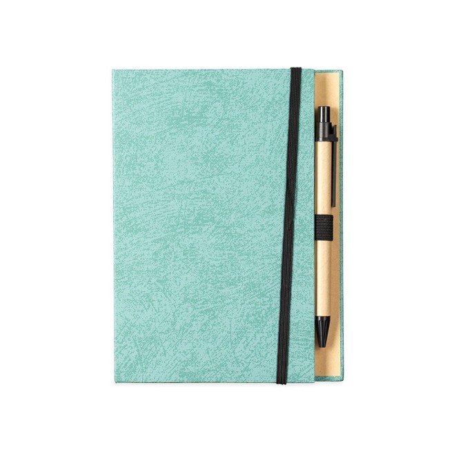 Bloco de Anotações com Autoadesivos e Caneta Promocional