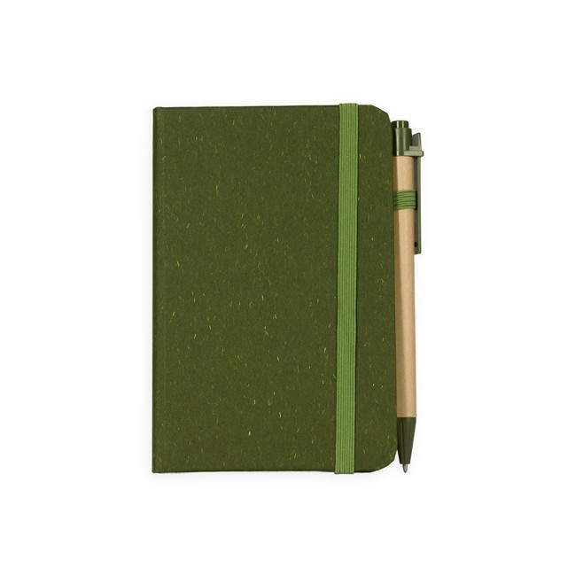 Caderneta Palha de Trigo com Caneta Personalizada