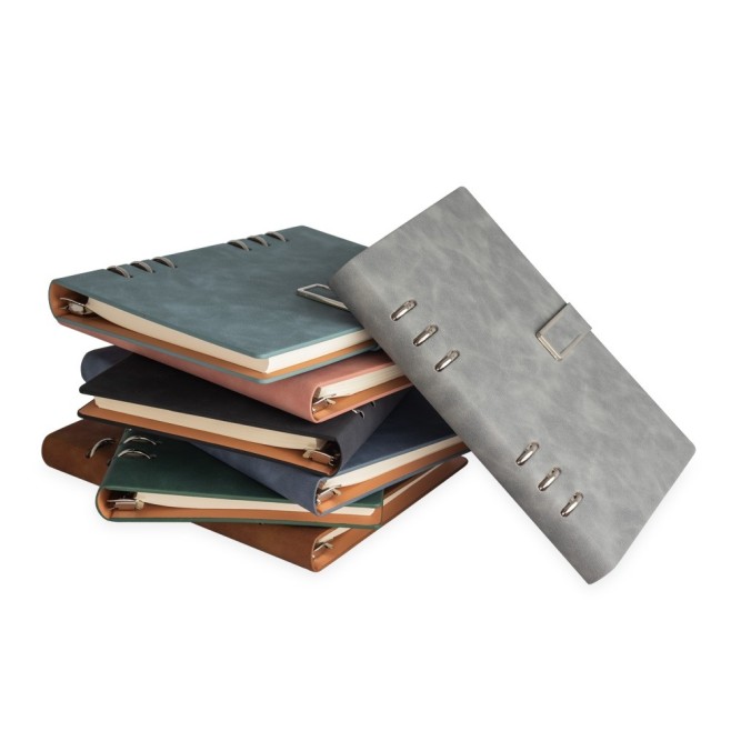 Caderno Fichário PU Personalizado com Logotipo