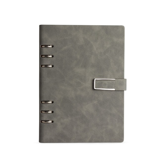 Caderno Fichário PU Personalizado com Logotipo