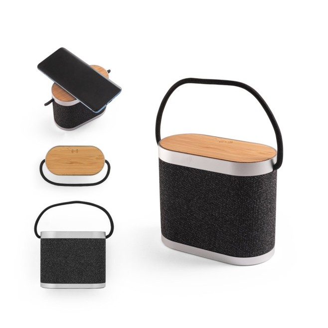 Caixa de Som de 15W em Bambu Personalizada
