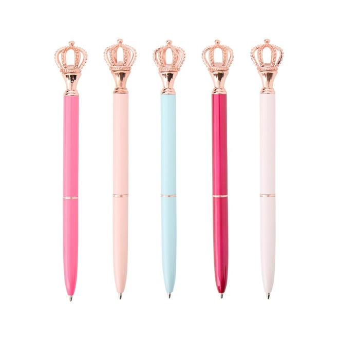 Caneta Metal Coroa Personalizada com Logotipo