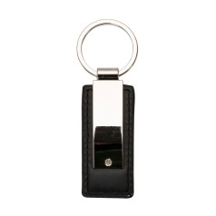 Chaveiro Metal com Couro Promocional