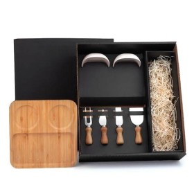 Conjunto Para Petisco Com Espaço Para Garrafa - 7 Pçs Personalizado