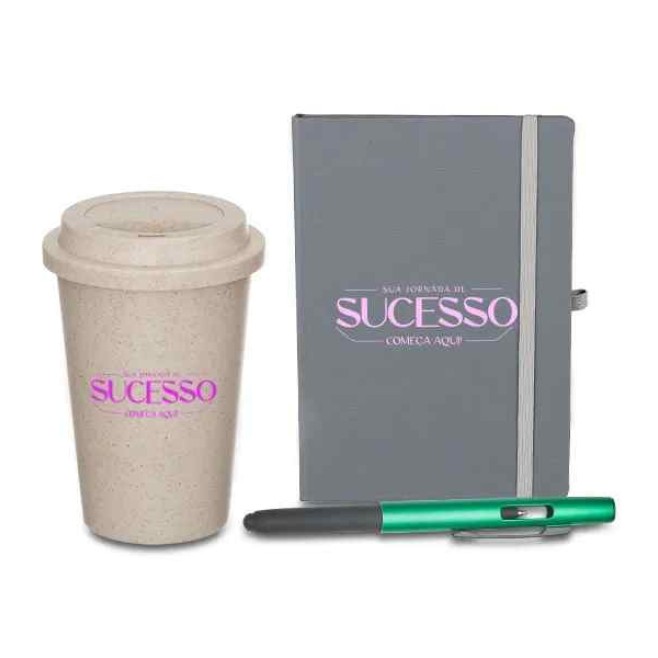 Kit Caderno e Acessórios Promocional para Brindes