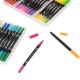 Kit Canetinhas Ponta Dupla Com 48 Cores Personalizada