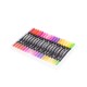 Kit Canetinhas Ponta Dupla Com 48 Cores Personalizada