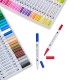 Kit Canetinhas Ponta Dupla Com 48 Cores Promocional