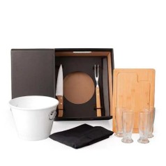 Kit Churrasco com Balde 9 Peças Personalizado 