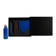 Kit Com Squeeze, Caneta E Caderno - Azul - 3 Pçs Personalizado
