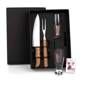 Kit De Copos E Facas - 5 Pçs Personalizado