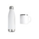 Kit Garrafa e Caneca Branca Personalizado