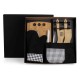 Kit Gourmet Com Tábua, Facas, Colheres - 12 Pçs Personalizado 