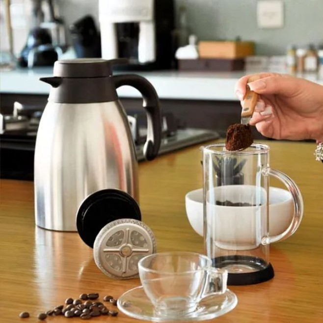 Kit Para Café Com Prensa Francesa 4 Peças Personalizado