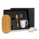 Kit Para Café Com Vela Aromatizada - 4 Pçs Personalizado