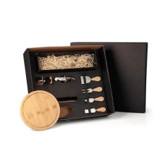 Kit Queijo e Vinho 7 Peças Personalizado