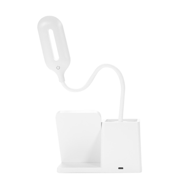Luminária Led com Carregamento via Indução e Porta caneta Personalizada