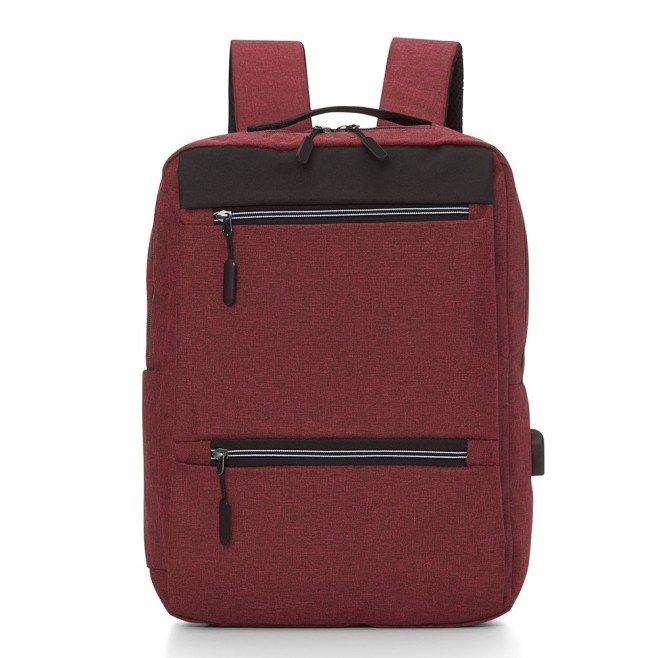 Mochila de Nylon USB 21L com Logo para Brindes
